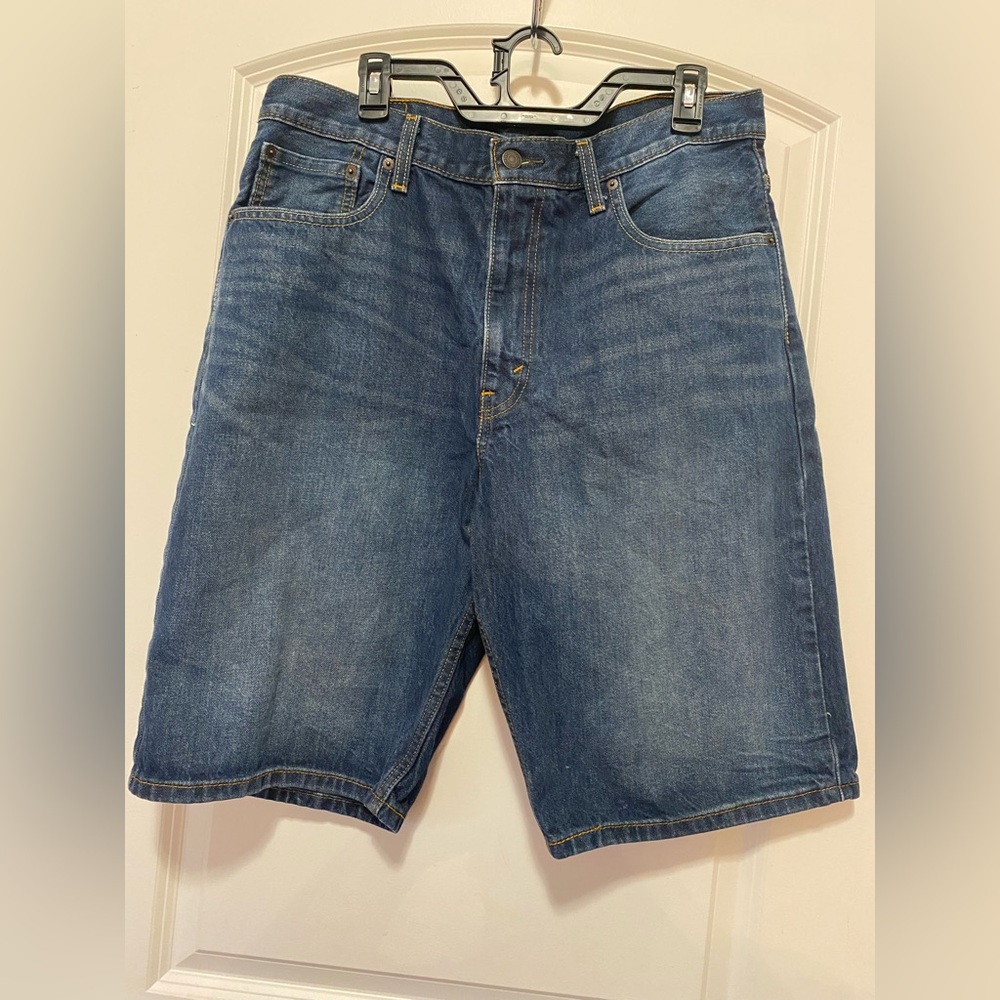 Levi's Classic Dark Blue Denim Cutoff Shorts